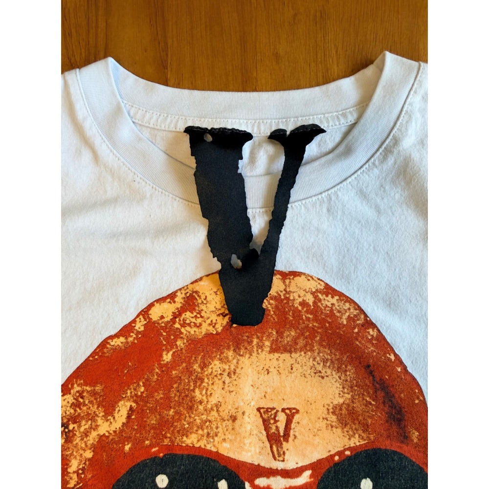 Vlone Dennis Rodman Graphic T-Shirt Mens Large White Short Sleeve Streetwear L - Picture 4 of 7